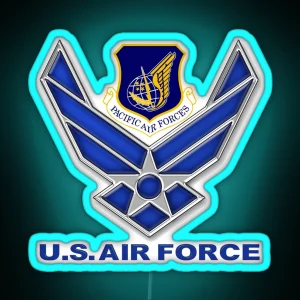 Pacific Air Forces PACAF Crest RGB Neon Sign