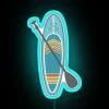 Paddle Board Neon Sign with RGB Lighting - Blue