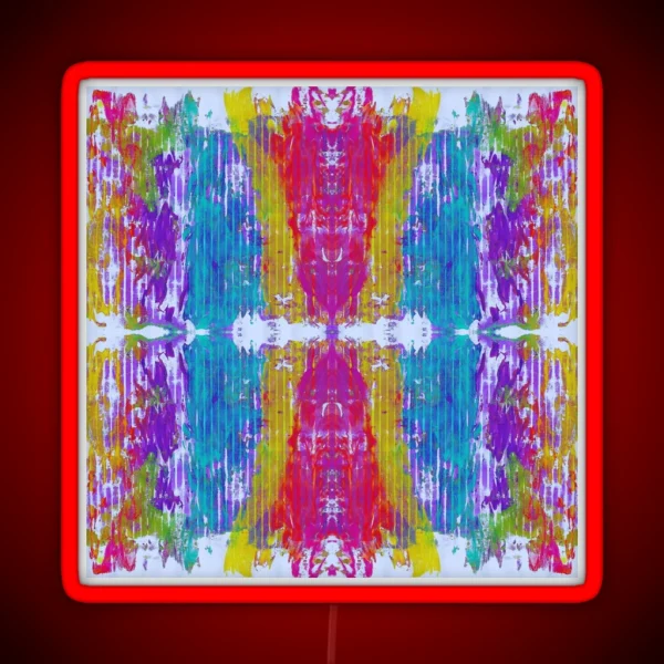 Painterly Stripes RGB Neon Sign