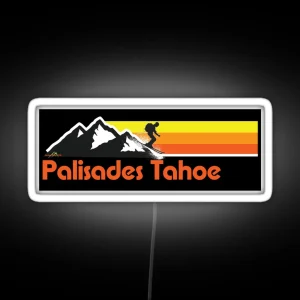 Palisades Tahoe USA Ski Skiing California Led Led 03 RGB Neon Sign