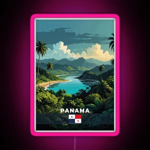 Panama Travel RGB Neon Sign