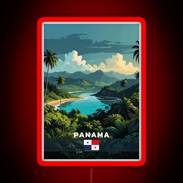 Panama Travel RGB Neon Sign