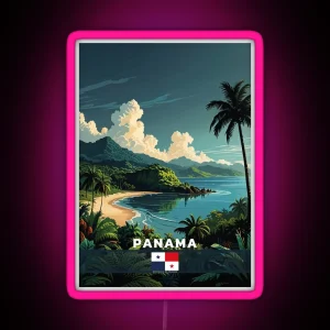 Panama Travel RGB Neon Sign