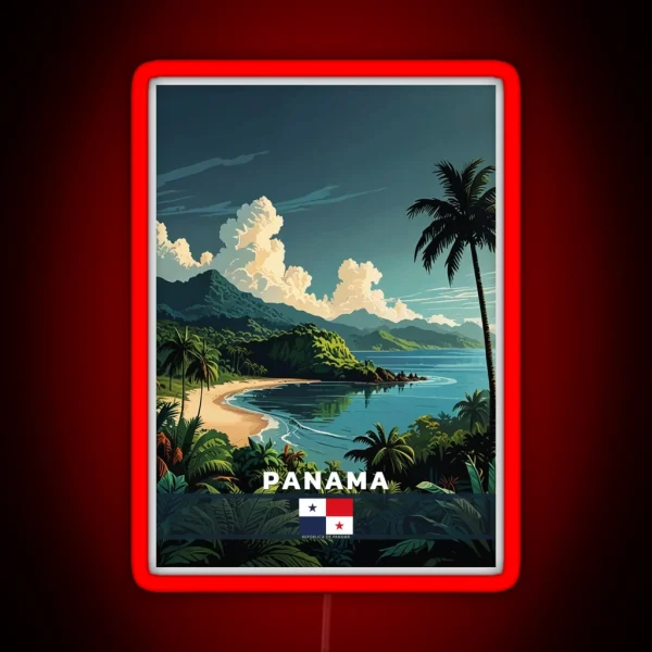 Panama Travel RGB Neon Sign
