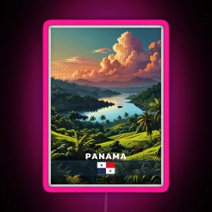 Panama Travel RGB Neon Sign