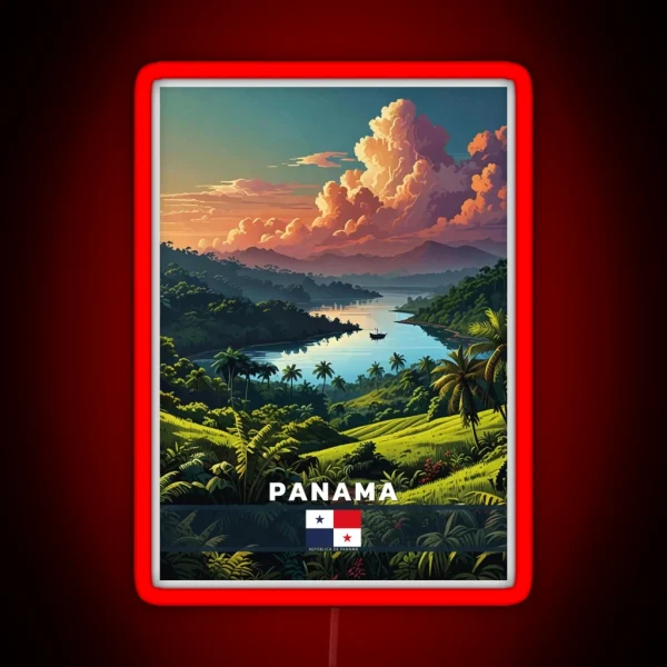 Panama Travel RGB Neon Sign