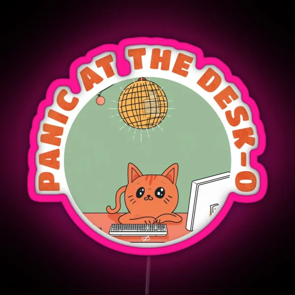 Panic At The Desk O Corporate Tour RGB Neon Sign