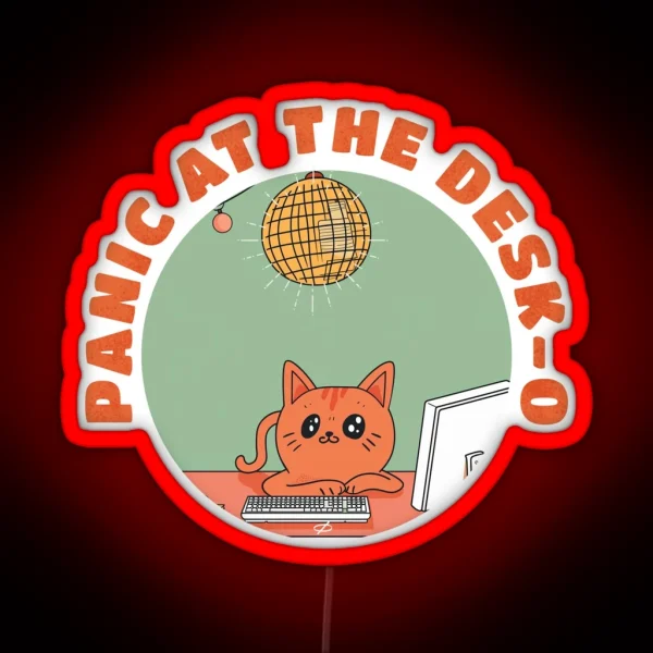 Panic At The Desk O Corporate Tour RGB Neon Sign