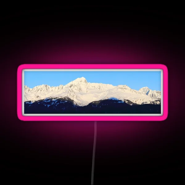 Panoramic Peaks RGB Neon Sign