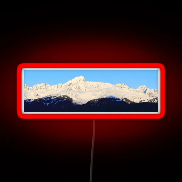 Panoramic Peaks RGB Neon Sign