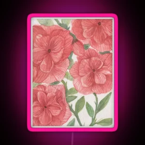 Paper Flowers RGB Neon Sign