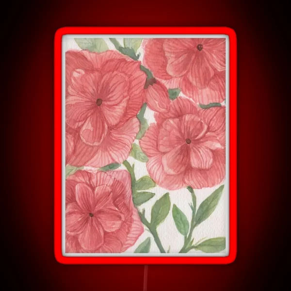 Paper Flowers RGB Neon Sign