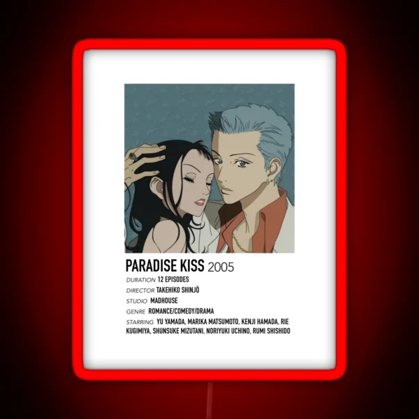 Paradise Kiss Alternative Poster RGB Neon Sign