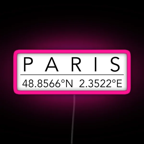 Paris RGB Neon Sign