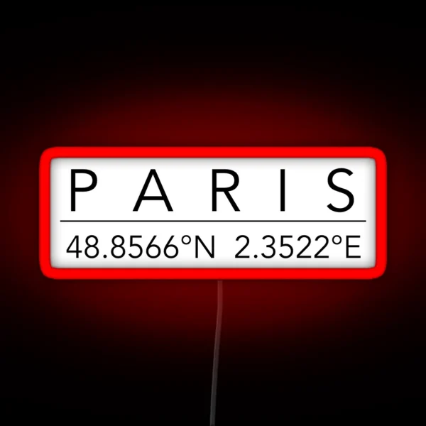 Paris RGB Neon Sign