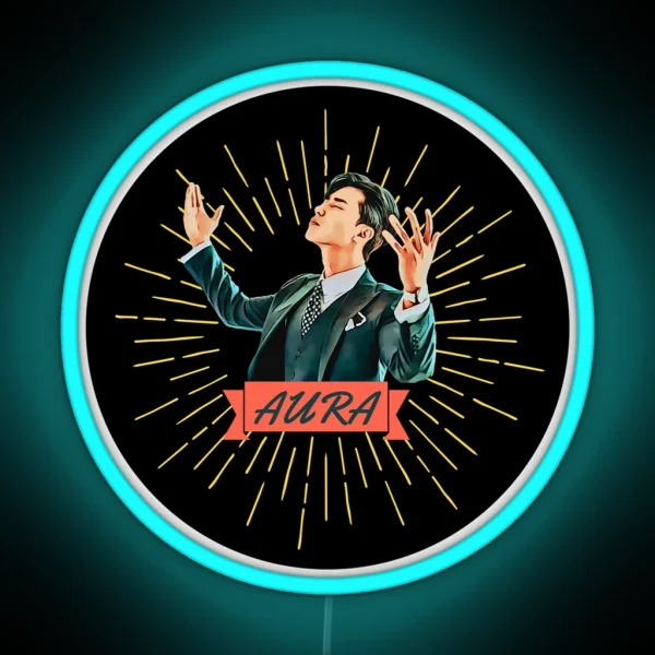 Park Seo Joon AURA RGB Neon Sign