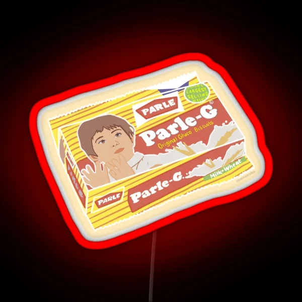 Parle G Cookies Biscuits RGB Neon Sign