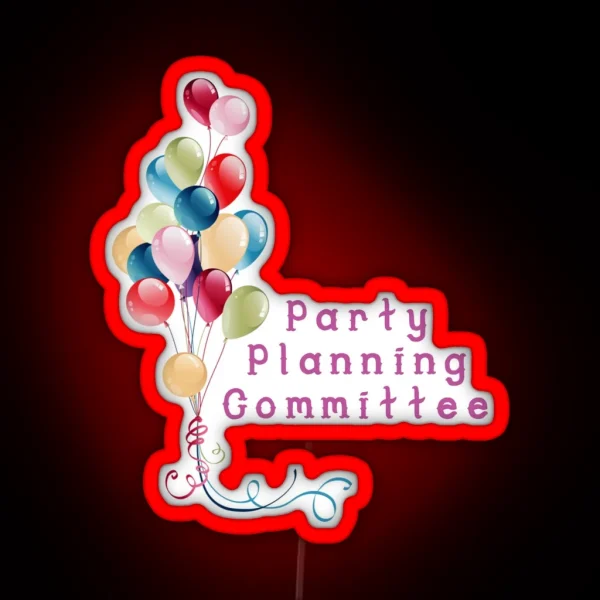 Party Planning Committee The Office RGB Neon Sign