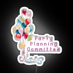 Party Planning Committee The Office RGB Neon Sign