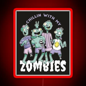 Party Zombies RGB Neon Sign