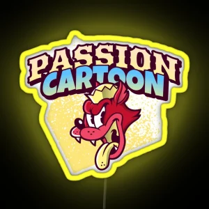 Passion Cartoon RGB Neon Sign