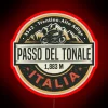 passo del tonale neon sign rgb red italy