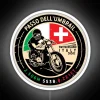 Passo dell'Umbrail Italy Switzerland Motorcycle RGB Neon Sign scenic route biking adventure travel destination European la...