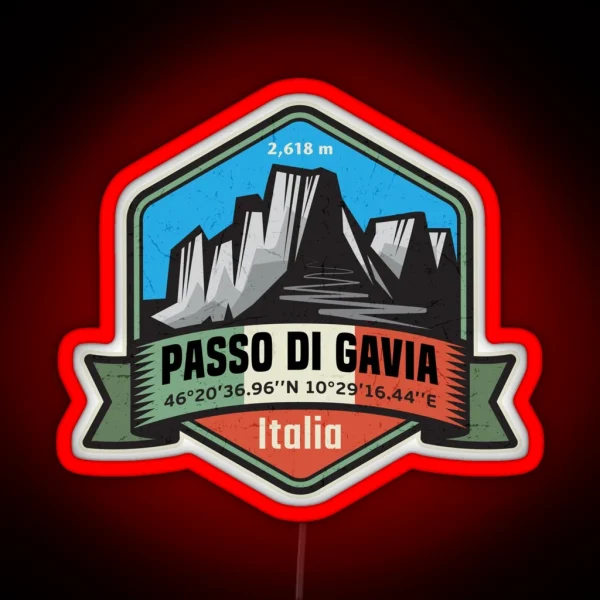 Passo Di Gavia Italy RGB Neon Sign