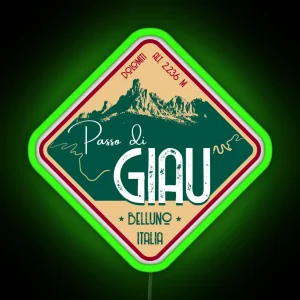 Passo Di Giau Italian Alps Led Led RGB Neon Sign