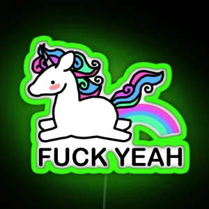 Pastel Coloured Unicorn RGB Neon Sign