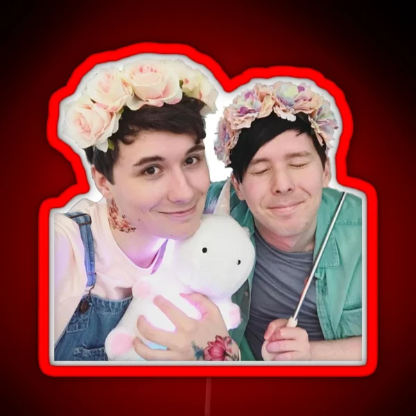 Pastel Dan And Phil RGB Neon Sign