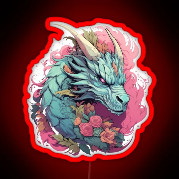 Pastel Dragon RGB Neon Sign
