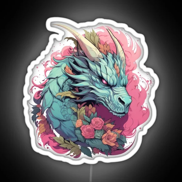 Pastel Dragon RGB Neon Sign
