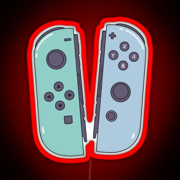 Pastel Joycons RGB Neon Sign