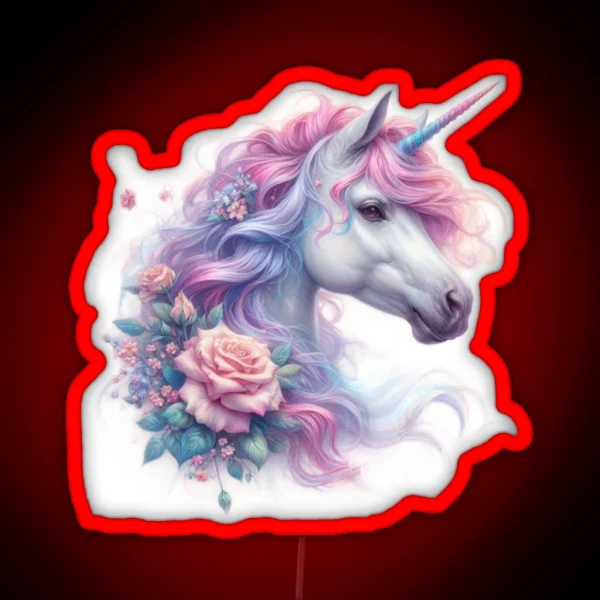 Pastel Unicorn RGB Neon Sign