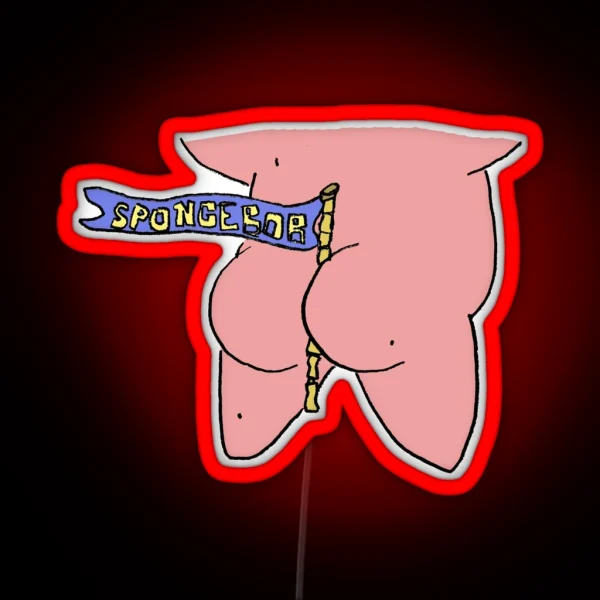 Patrick And His Butt Gains RGB Neon Sign