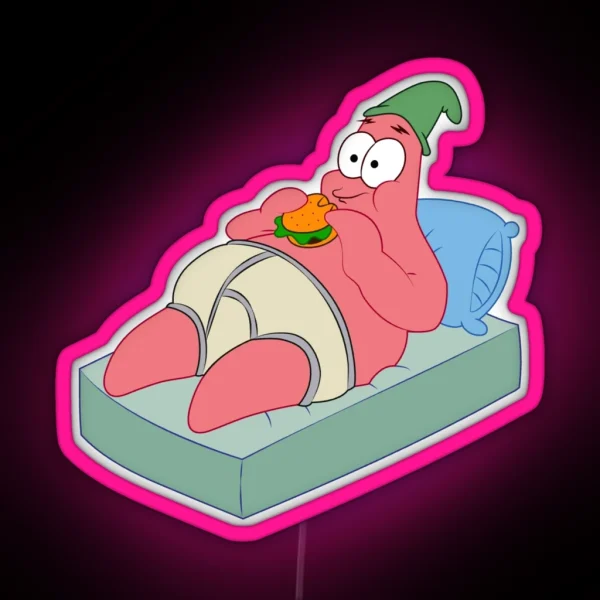 Patrick Star Funny Quotes Patrick Kids Design RGB Neon Sign