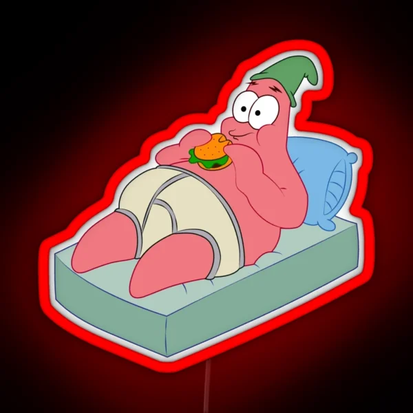 Patrick Star Funny Quotes Patrick Kids Design RGB Neon Sign