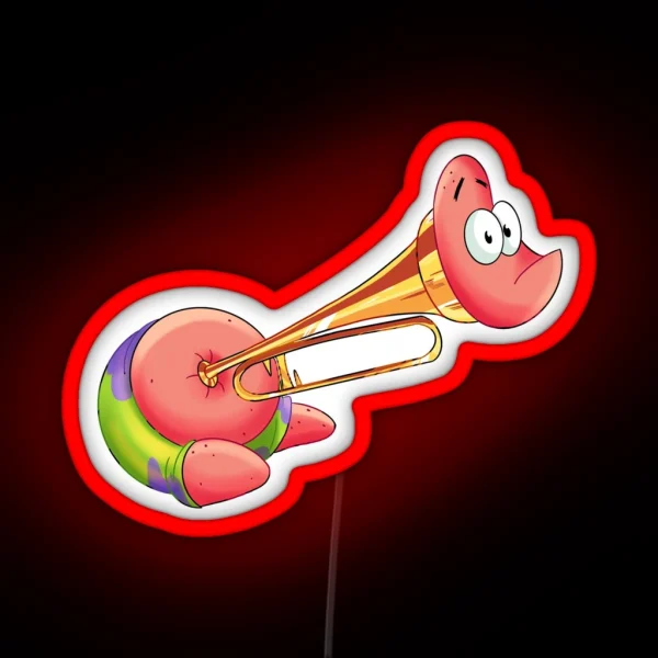 Patrick Trumpet RGB Neon Sign