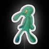 spongebob squarepants bold brash neon pattern sign