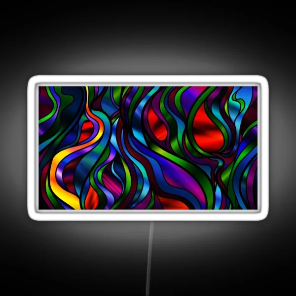 Pattern Modern Art Graphics RGB Neon Sign