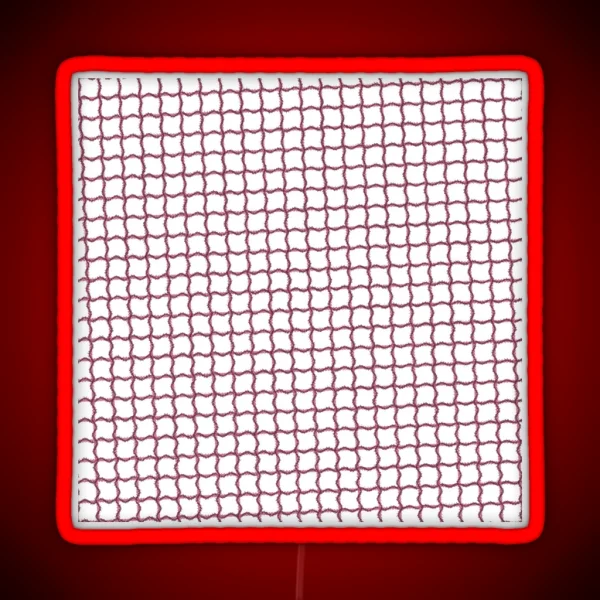 Pattern Red Pink Netting Gridwork RGB Neon Sign