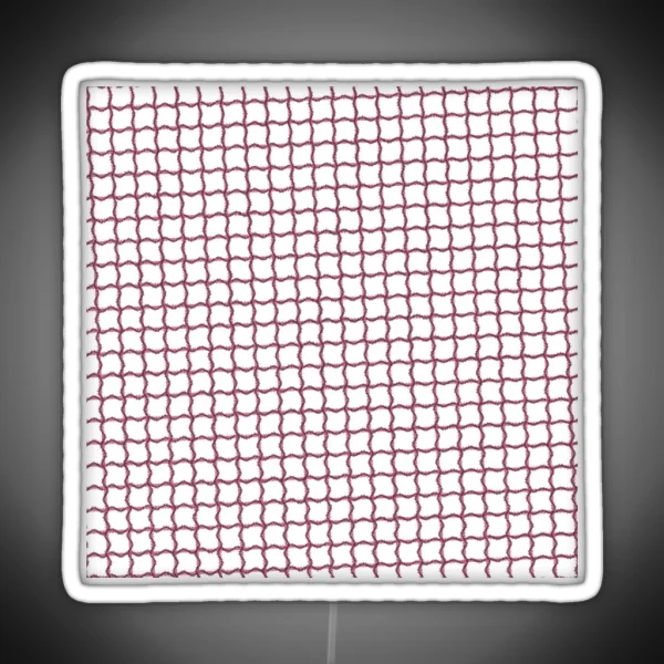 Pattern Red Pink Netting Gridwork RGB Neon Sign