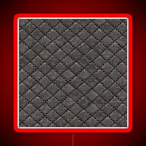 Pattern Stitched Dark Leather RGB Neon Sign