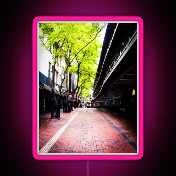 Paved City Walkway RGB Neon Sign