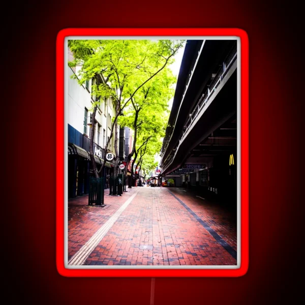 Paved City Walkway RGB Neon Sign