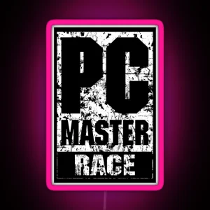 PC Master Race RGB Neon Sign