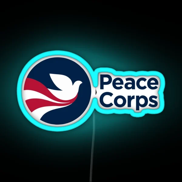 Peace Corps RGB Neon Sign