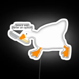 Peaceful Goose RGB Neon Sign