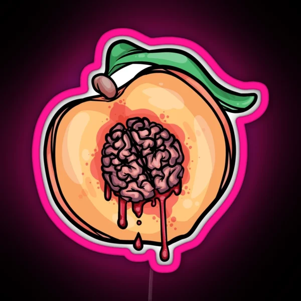 PEACH LOBOTOMY RGB Neon Sign